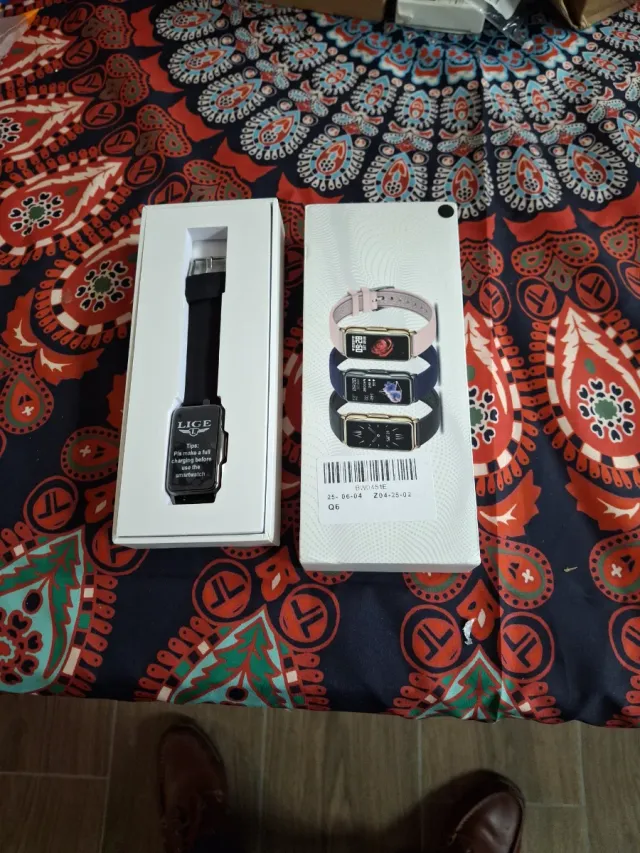 Smartwatch LIGE Negro y Rosa