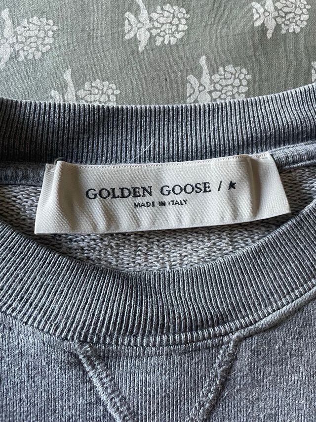 Felpa Golden Goose Unisex Grigia Arancione