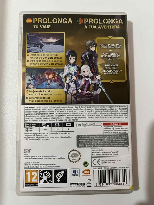 Sword Art Online Fatal Bullet Complete Edition NSW