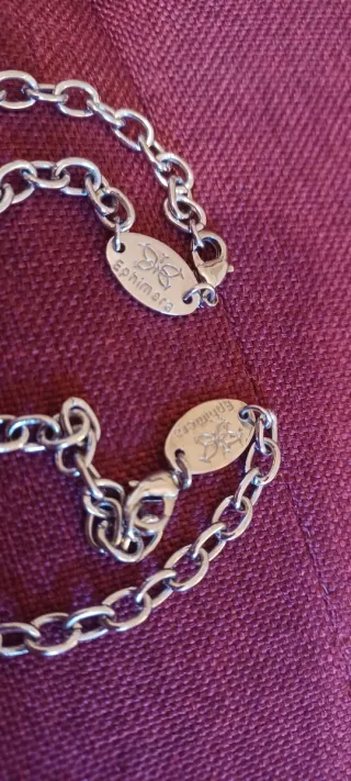 Coppia bracciali con ciondolo porta pietra