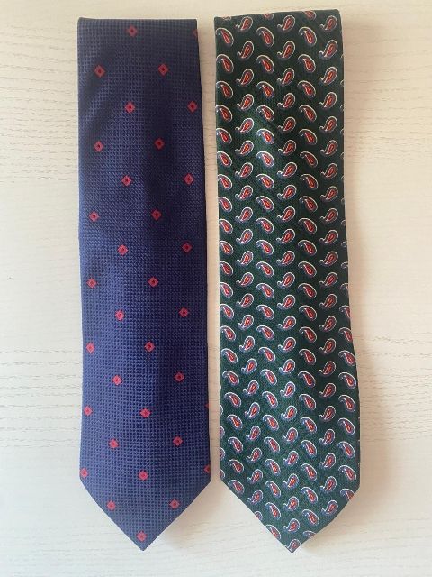 Cravatte in seta Armani e Roccobarocco