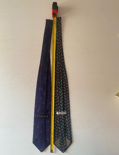 Cravatte in seta Armani e Roccobarocco