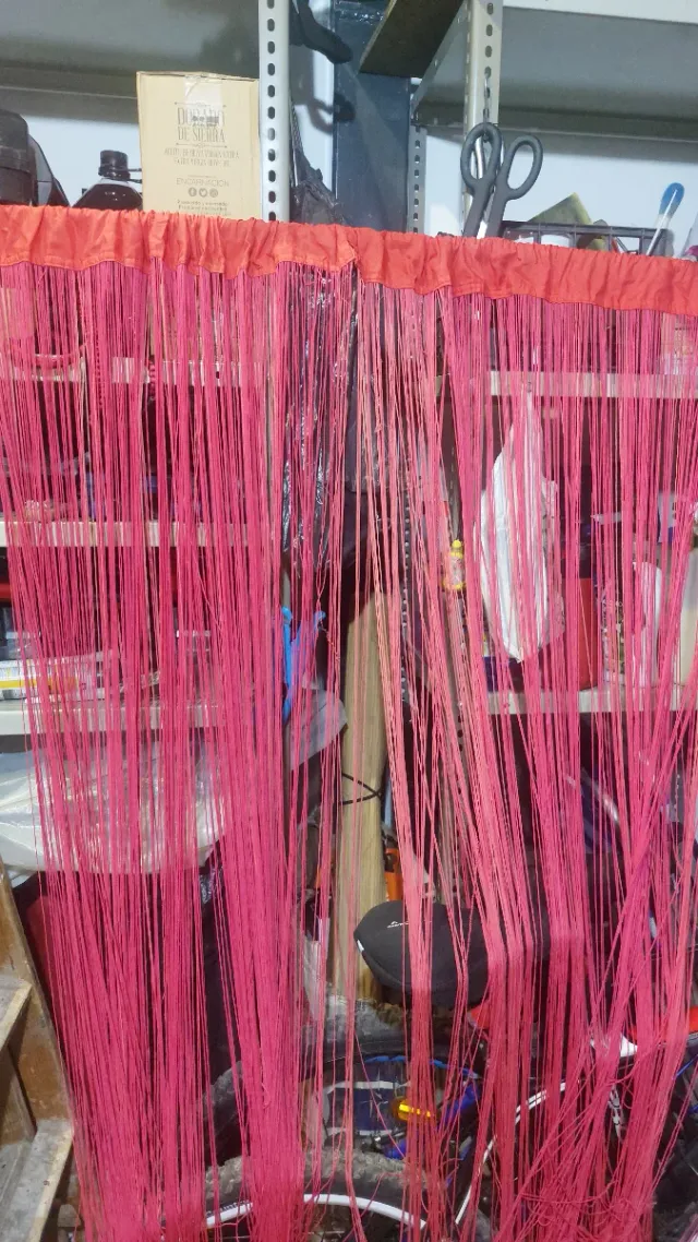 Cortinas de hilo de dos hojas cada hoja 1 m