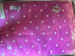 Protector de cuna estrellas rosa