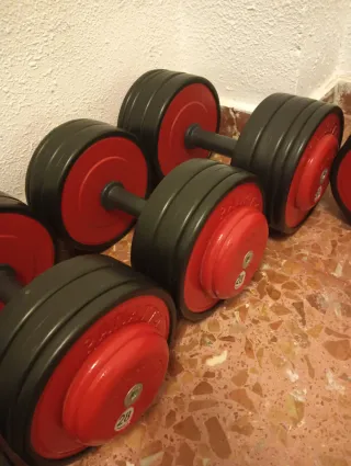 Mancuernas 26, 28 y 30kg (3 parejas)