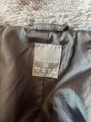 Chaqueta de pelo gris muy calentita