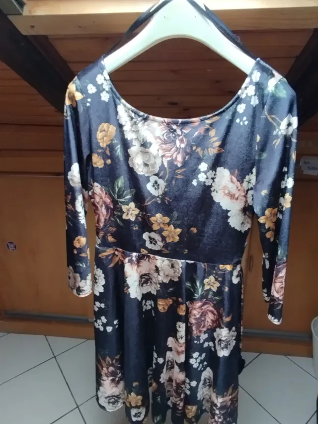 Vestito corto donna fantasia floreale