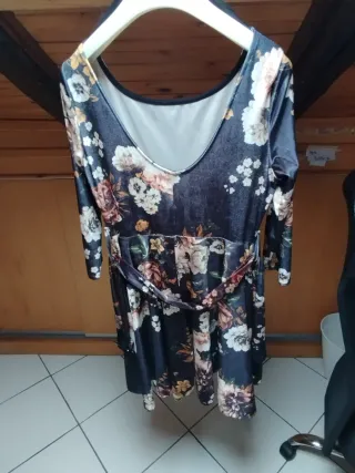 Vestito corto donna fantasia floreale