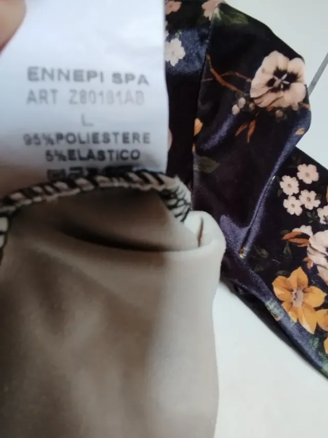 Vestito corto donna fantasia floreale