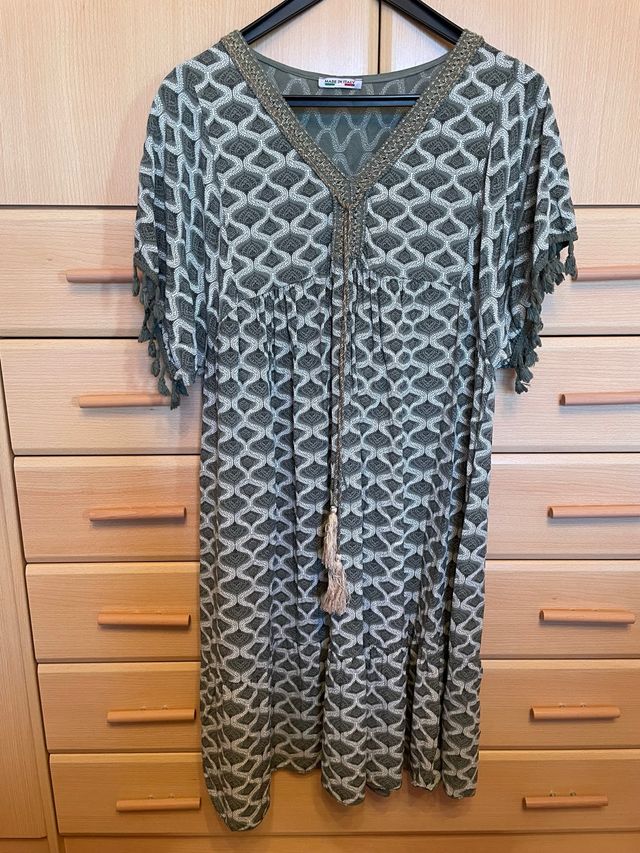 Vestido de playa estampado