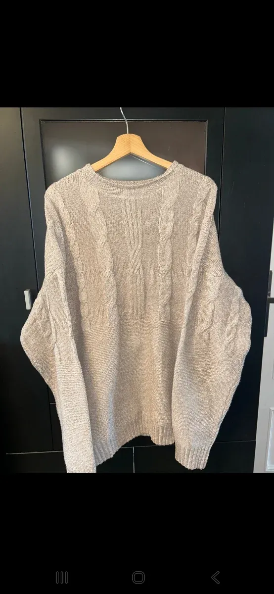 Jersey grueso de punto trenzado XXL