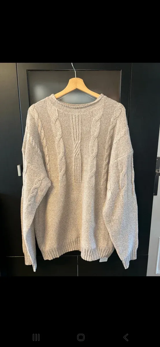 Jersey grueso de punto trenzado XXL