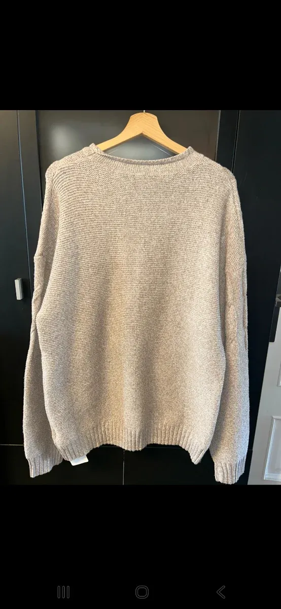 Jersey grueso de punto trenzado XXL