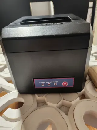 Impresora Térmica Tickets Excelvan Negra