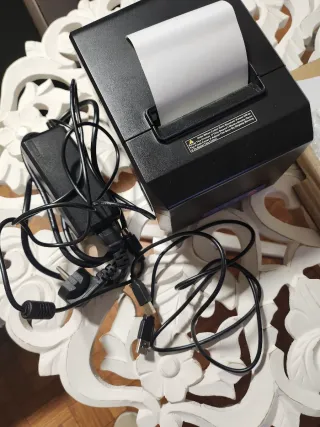 Impresora Térmica Tickets Excelvan Negra