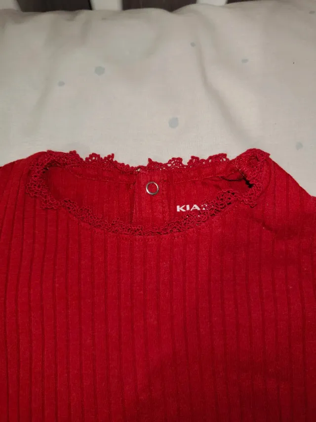 Body Rojo Bebé Talla 12 Meses