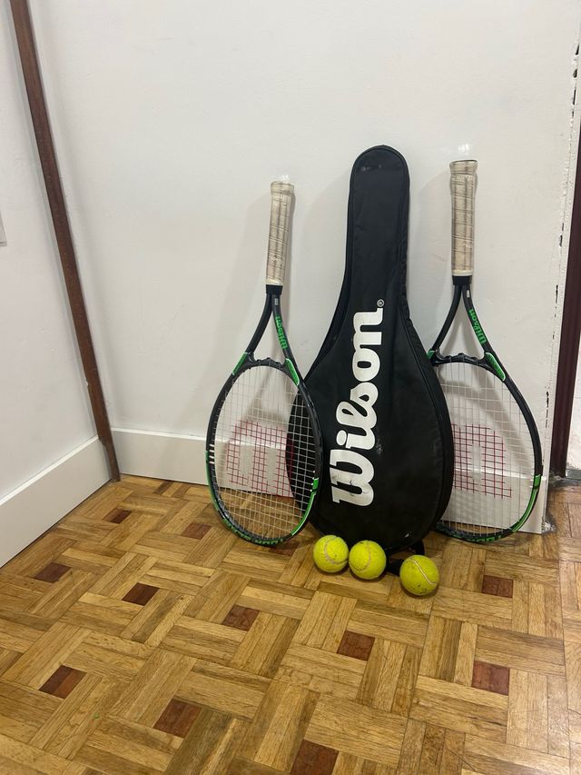 Raquetas de Tenis Wilson con Funda y Pelotas