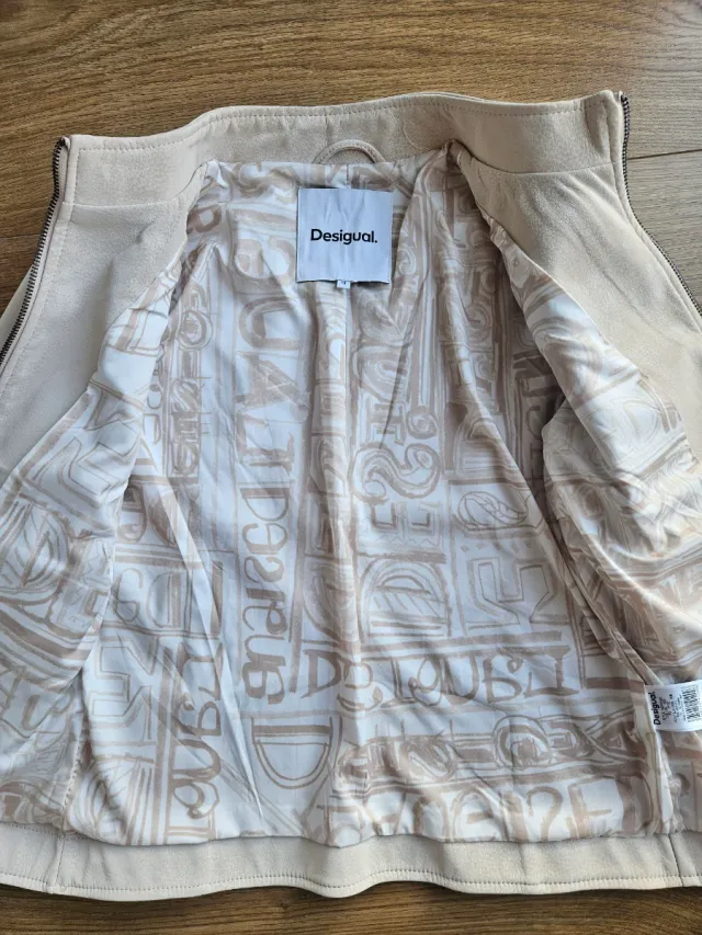 Chaqueta Desigual Beige Talla M