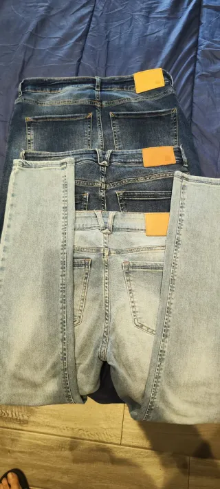 3 Pantalones Vaqueros Sfera Talla 38 Nuevos