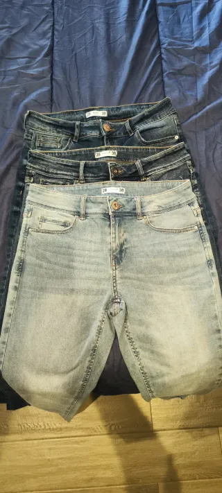 3 Pantalones Vaqueros Sfera Talla 38 Nuevos