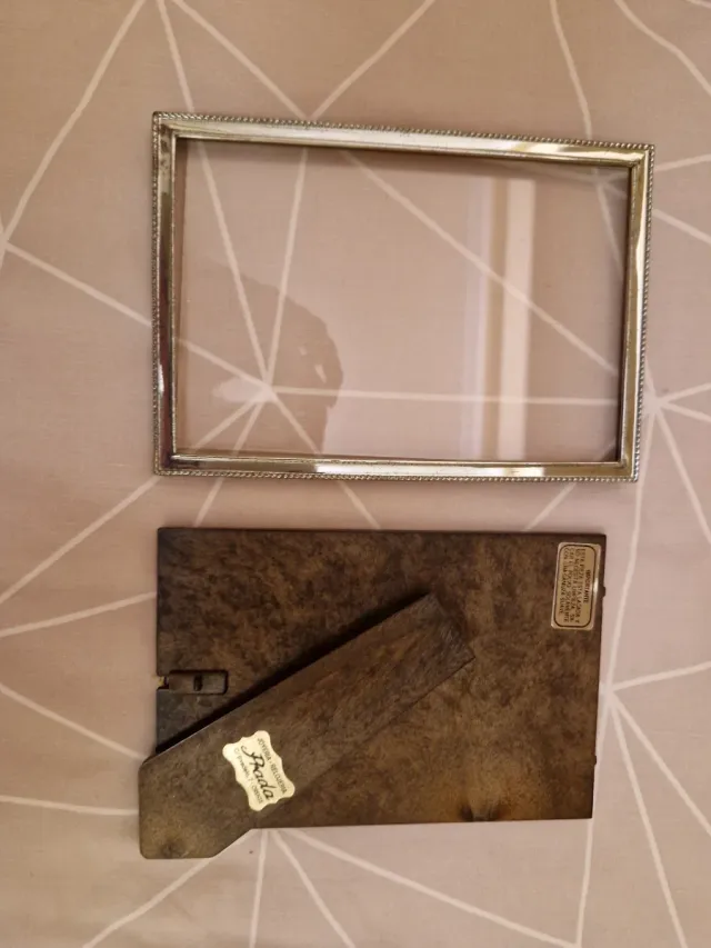 Marco de fotos de plata de ley