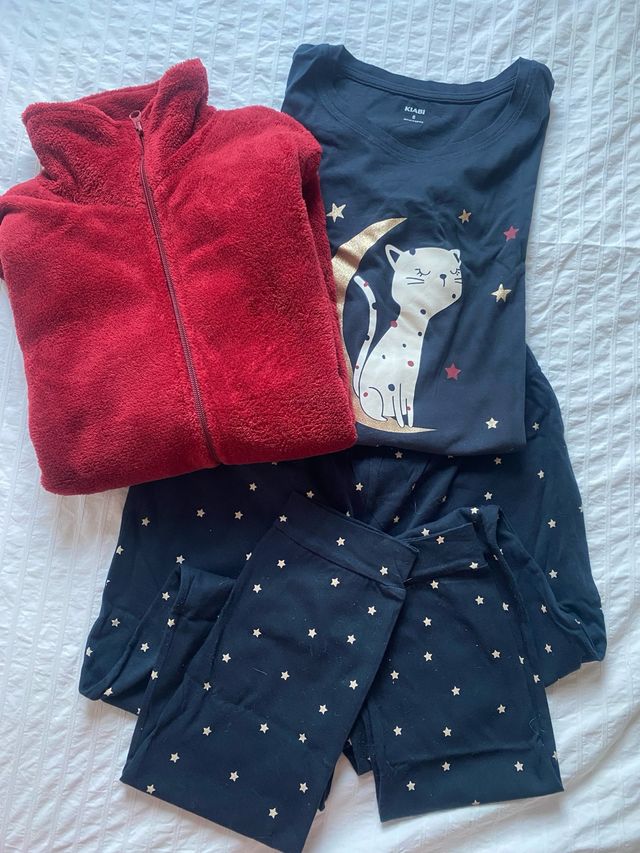 Pijama Kiabi Gato y Estrellas