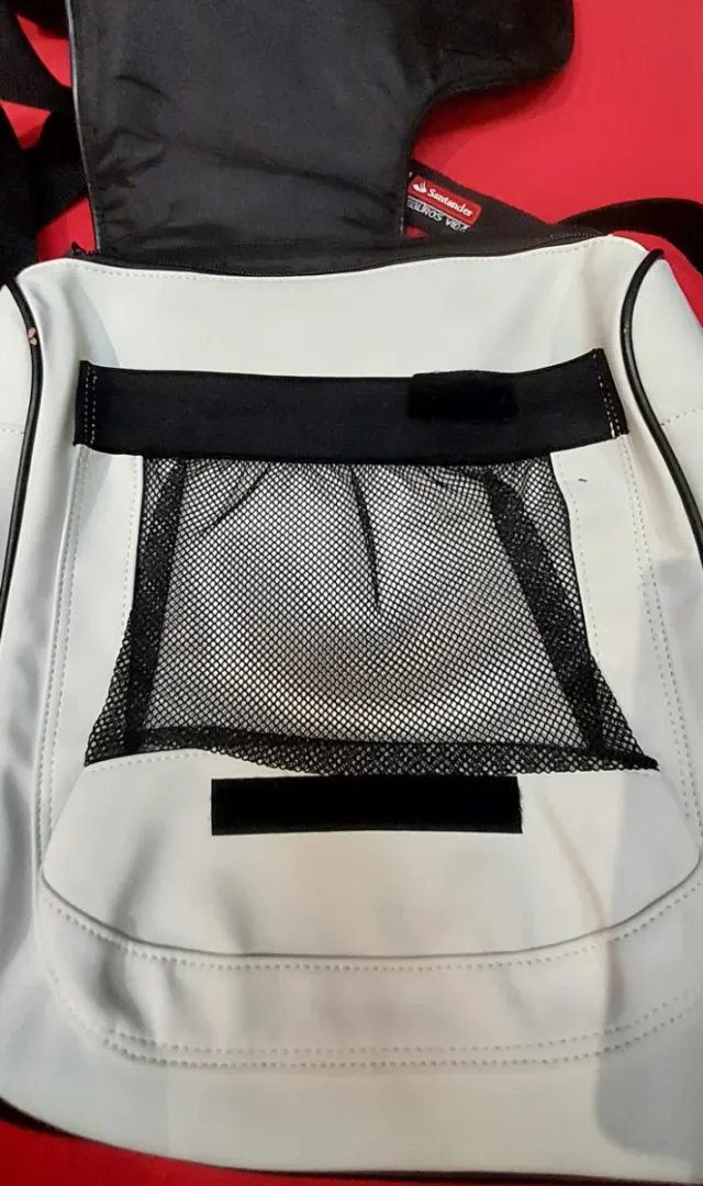 Bolso Cartera Mochila Adidas Blanco y Negro