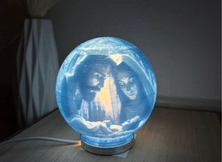 Lampada 3D natalizia  con colore a sciolta