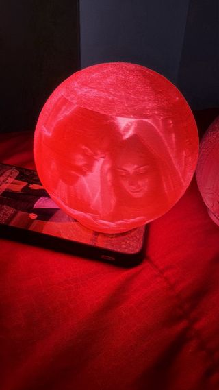 Lampada 3D natalizia  con colore a sciolta