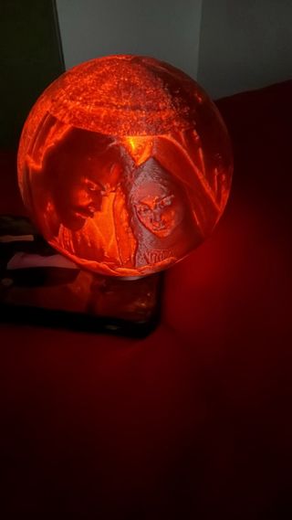 Lampada 3D natalizia  con colore a sciolta