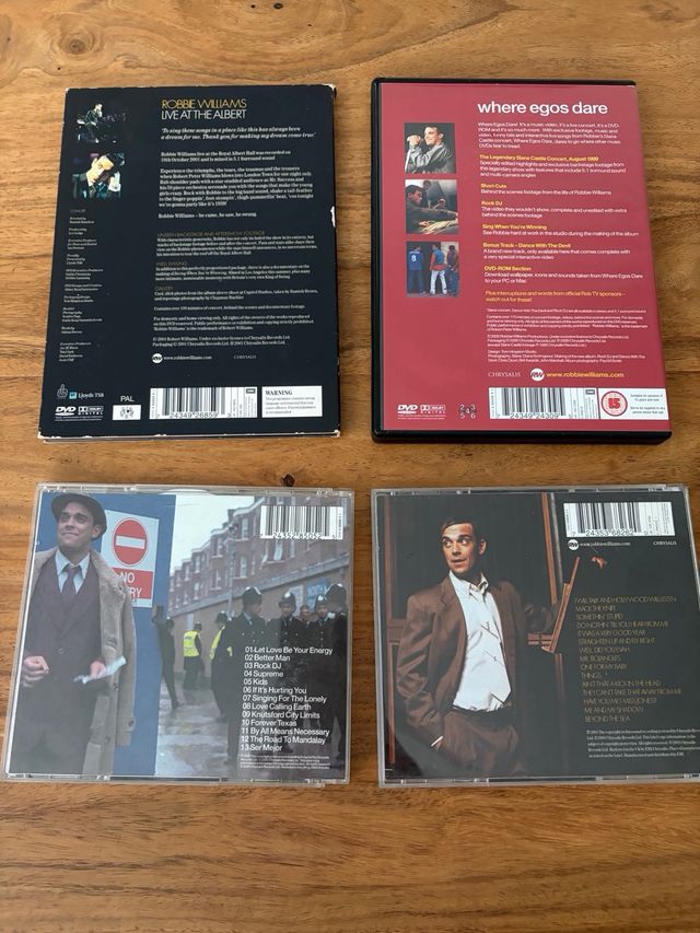 DVD y CD Robbie Williams