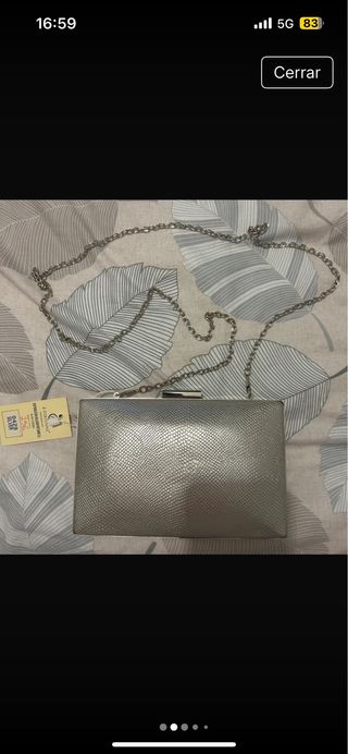 Bolso fiesta Z-Fortuny plateado