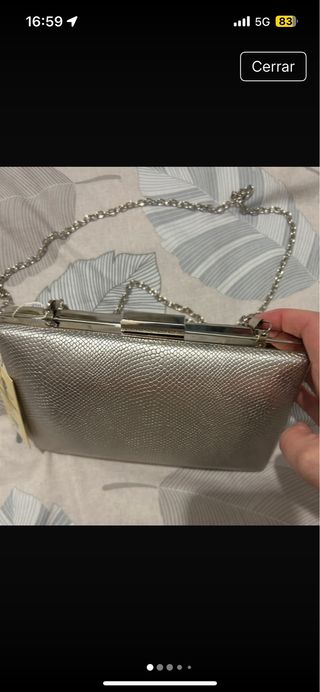 Bolso fiesta Z-Fortuny plateado