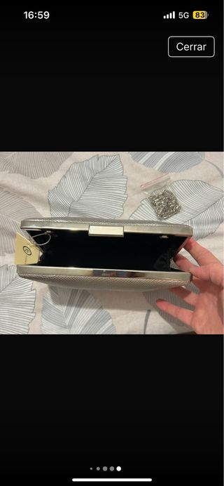 Bolso fiesta Z-Fortuny plateado