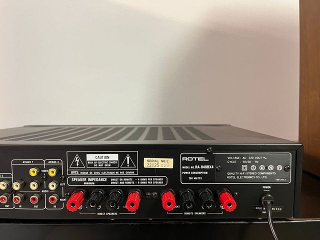 Amplificador HiFi Rotel RA 840B X4 - Garantia