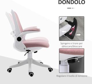 Sedia da Ufficio Ergonomica ad Altezza Regolabile,