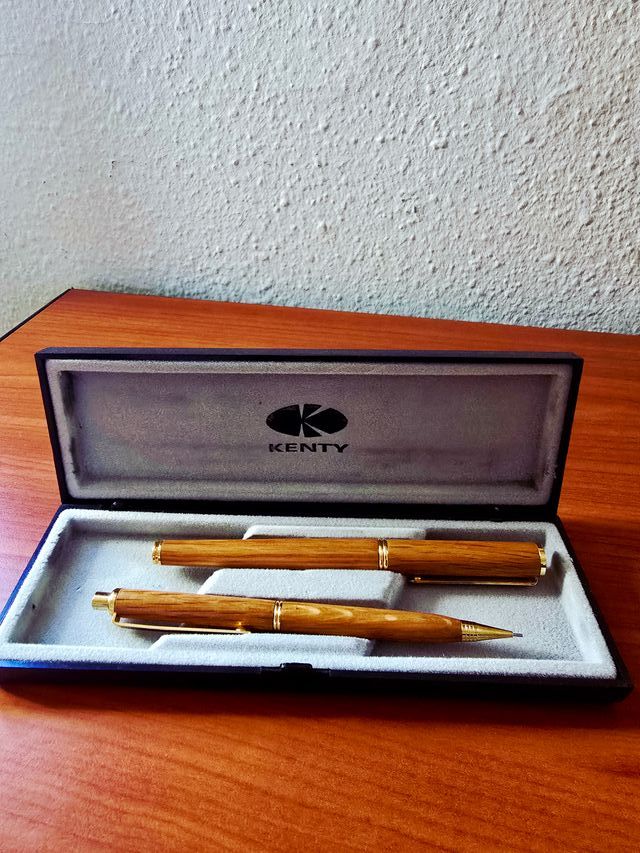 Juego Kenty Bolígrafo y Portaminas Madera