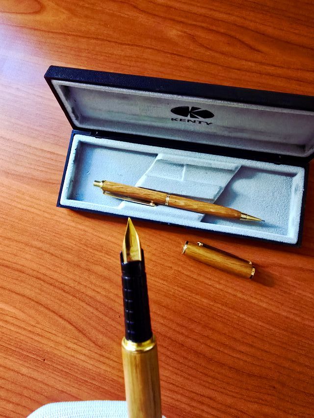 Juego Kenty Bolígrafo y Portaminas Madera