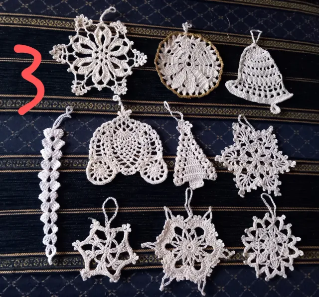 Decorazioni uncinetto albero Natale