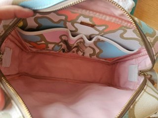 Bolso bandolera Tous multicolor y blanco