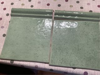 Azulejos Camp verdes Venís de Porcelanosa.