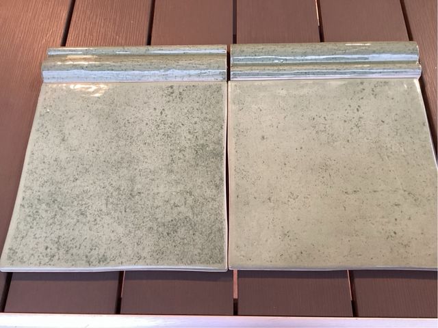 Azulejos Camp verdes Venís de Porcelanosa.