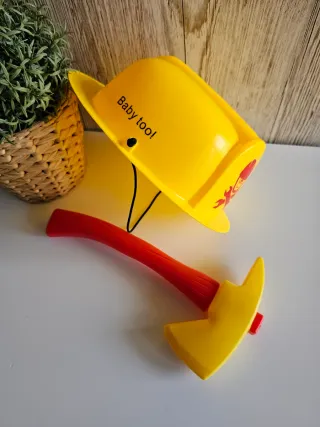 Disfraz Bombero Niño Casco y Hacha