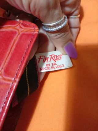 Borsello da viaggio vera pelle rossa