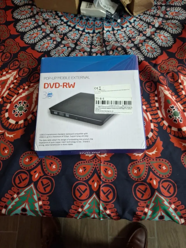 DVD-RW Externo Portátil USB 3.0