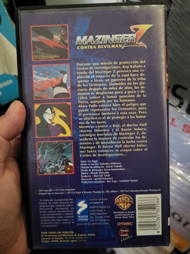 VHS Mazinger Z