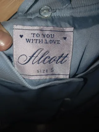 Bomber azul y blanco mujer