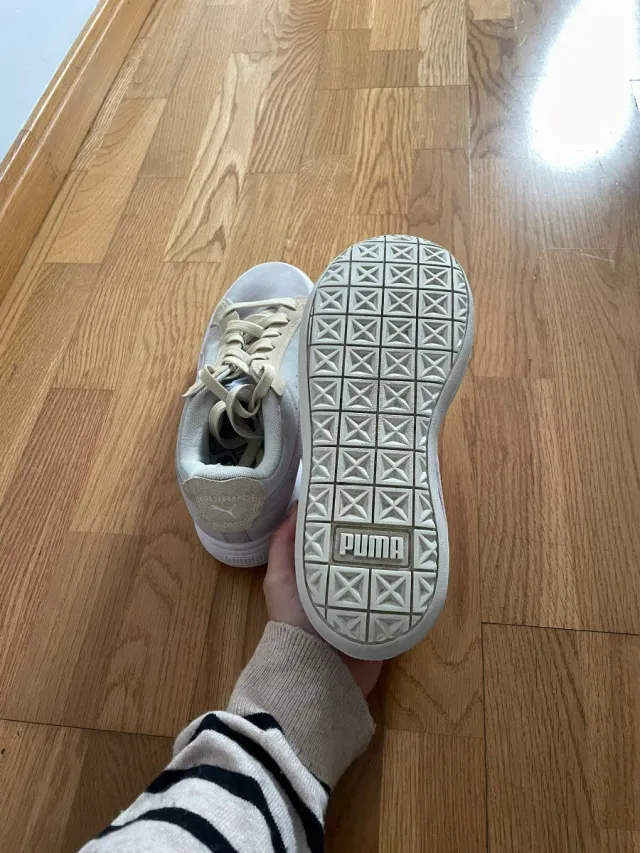 Puma playeros beige y grises mujer