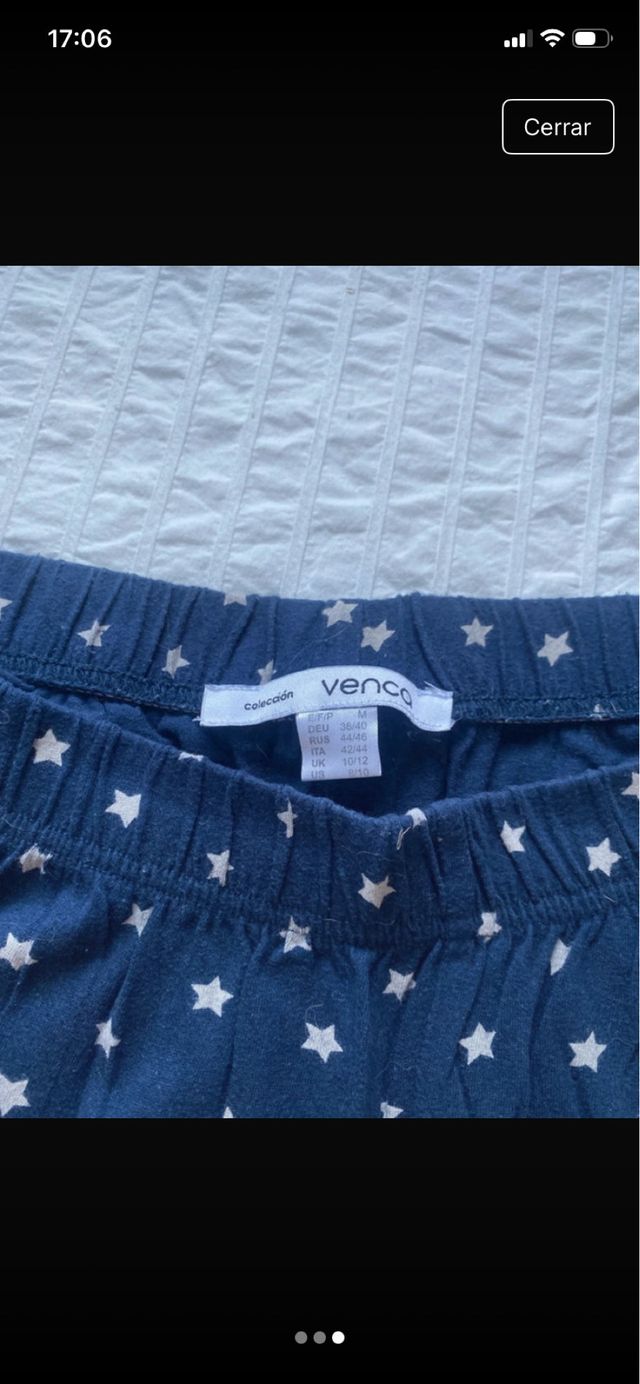Pantalón pijama azul con estrellas