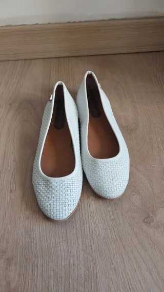 Bailarinas POPA blancas tejidas